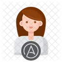 Atheist Woman  Icon