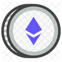 Ethereum Munze Bergbau Symbol