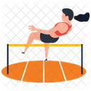 Athlete Games Player Sportswoman Icon