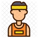 Athlete Avatar Sportsman Icon