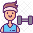 Athlete Fitness Exercise Icon