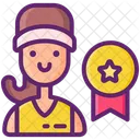 Athlete female  Icon