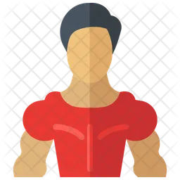 Athlete Sportsmanship Flat Icon  Icon