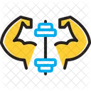Athletic Fitness Gym Icon