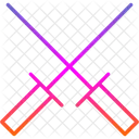 Athletic Exercise Fencing Icon