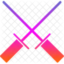 Athletic Exercise Fencing Icon