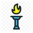 Athletic Torch Flame Torch Icon