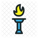Athletic Torch Flame Torch Icône