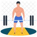 Atleta Levantamiento De Pesas Gimnasia Icono