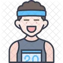 Atleta Diadema Corredor Icono
