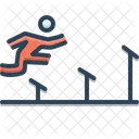 Atletismo Juegos Olimpicos Corredores Icono