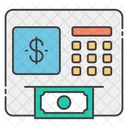 Atm Automated Teller Machine Cash Withdrawal Icon