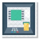 ATM、カード、現金 アイコン