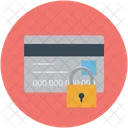 ATM card with lock  Icon