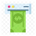 Cash Withdrawal Withdrawal Atm Mahcine Icon