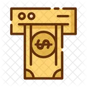 Cash Withdrawal Withdrawal Atm Mahcine Icon