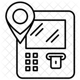Localização do caixa eletrônico  Ícone