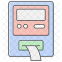 Atm Machine Lineal Color Icon Icon