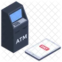 Atm Machine Automated Teller Machine Money Transaction Icon