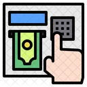 Atm Cash Machine Hand Icon