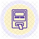 Atm Machine Black Outline Icon Icon