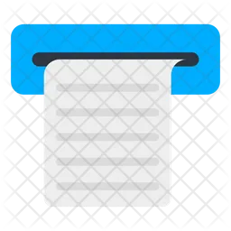 Atm Slip  Icon