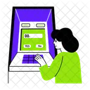 Atm Withdrawal Banking Transaction Icon