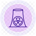 Nukleares Farbkreissymbol Icon