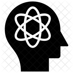 Atom Brain Logo Icon