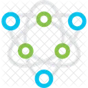 Atom Particles Nucleus Icon