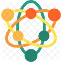 Atom Particles Nucleus Icon