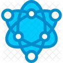Atom Particles Nucleus Icon