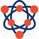 Atom Particles Nucleus Icon
