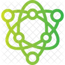 Atom Particles Nucleus Icon