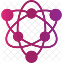 Atom Particles Nucleus Icon
