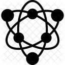 Atom Particles Nucleus Icon
