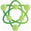 Atom Particles Nucleus Icon