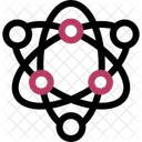 Atom Particles Nucleus Icon