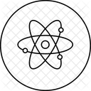 Atom Electromagnatic Wave Icon