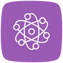Atom Research Microscope Icon