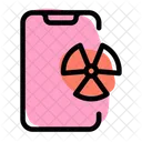 Nukleares Smartphone  Symbol