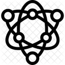 Atome Particules Noyau Icône