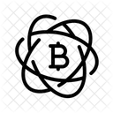 Atomic Swap Crypto Atom Blockchain Fusion Icon