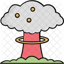 Atomic Explosion Bomb Blast Fire Explosion Icon