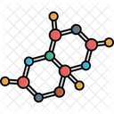 Atomo Quimico Atomos Hexagonos Ícone