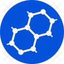 Atoms Hexagons Molecular Structure Icon