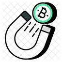 Atrair Bitcoin Atrair Criptomoeda Criptografia Icon