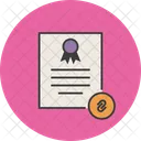 Attach Link Certificate Icon