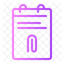 Attach Note Notebook Symbol