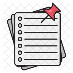 Attach Pin Icon - Download in Colored Outline Style
